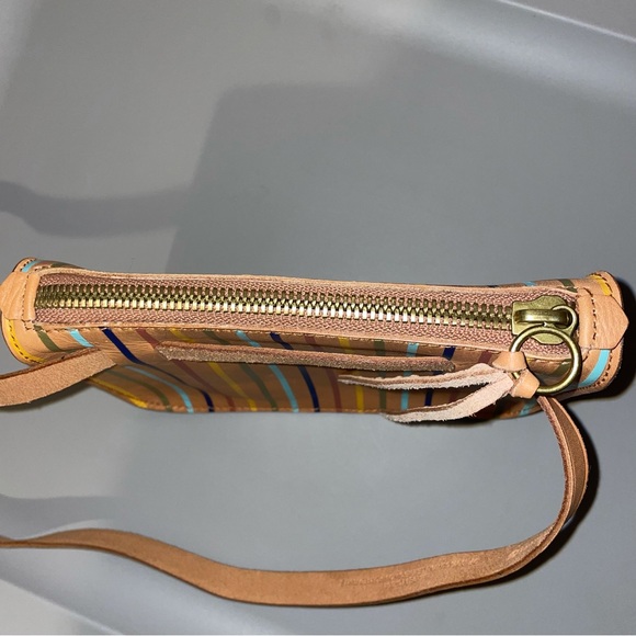 Madewell Tan The Simple Pouch Belt Bag Rainbow Stripe Edition - Picture 14 of 16